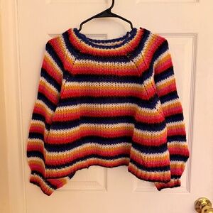 ZARA striped knit sweater